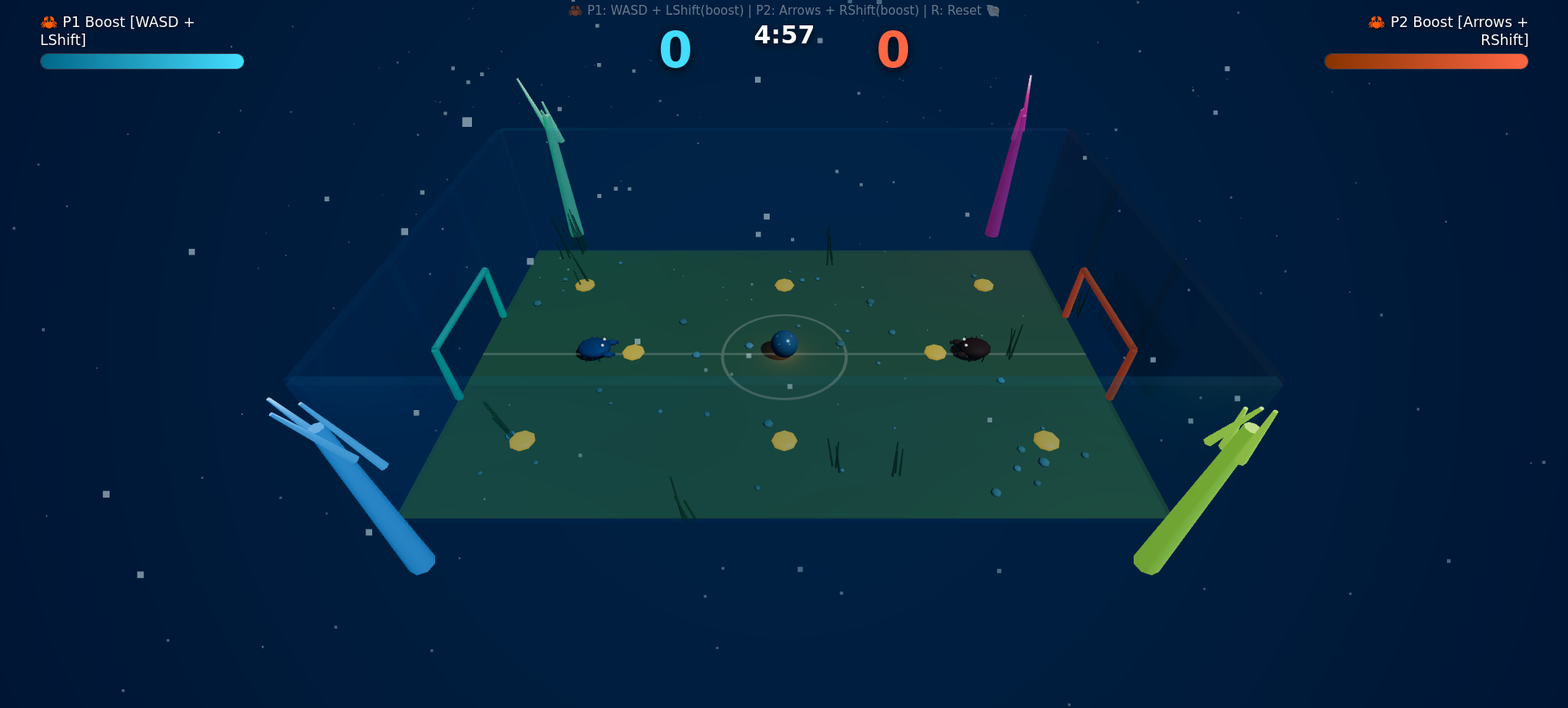 Crab Soccer v1 gameplay