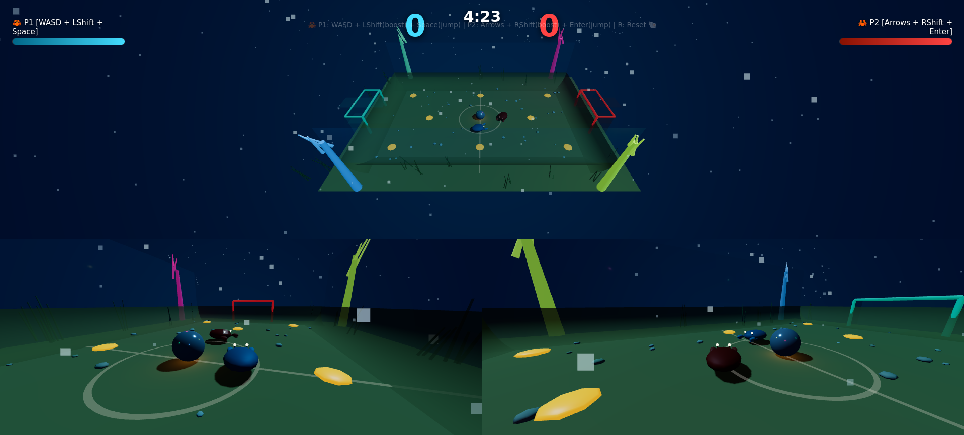 Crab Soccer v3 gameplay