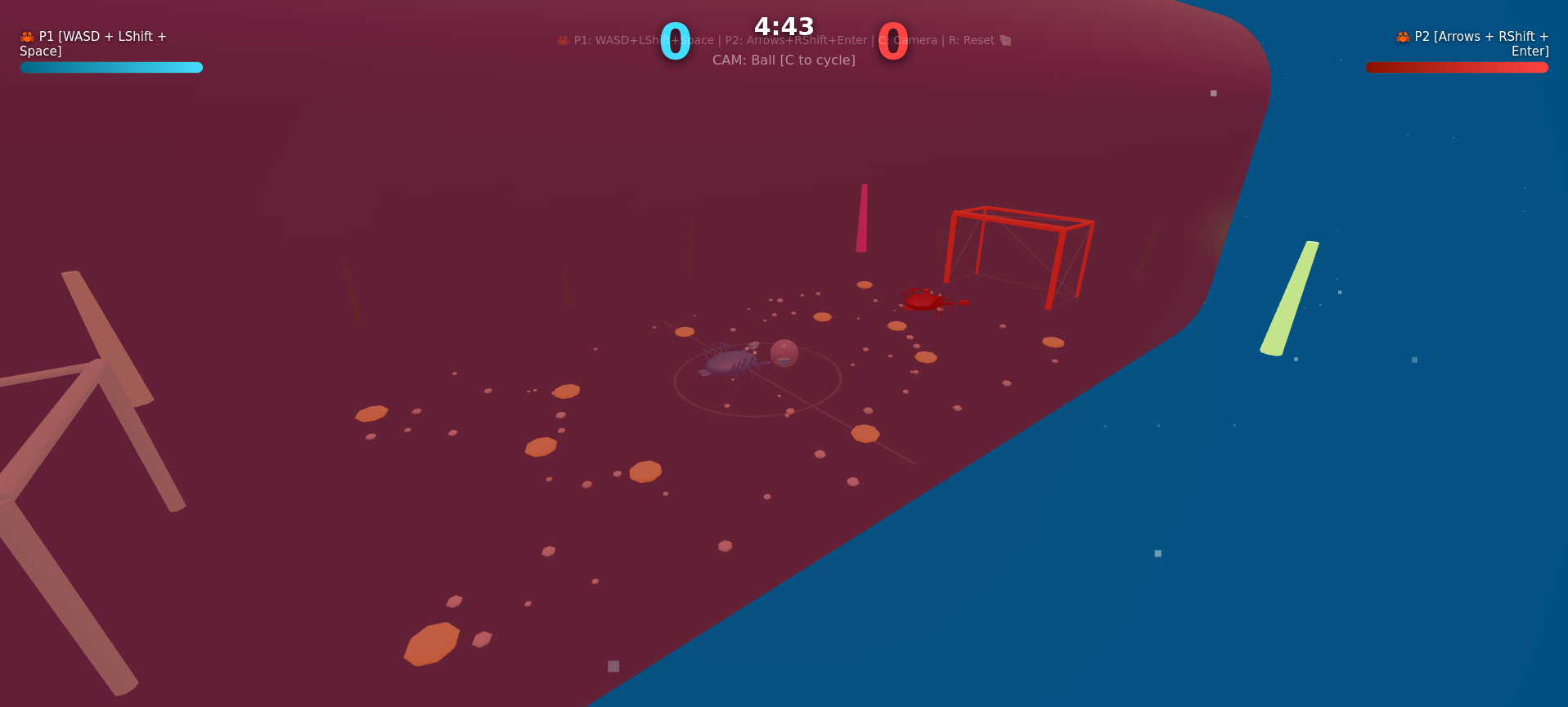 Crab Soccer v4 gameplay
